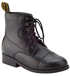 Saxon Equileather Lace-Up Childs Paddock Boots