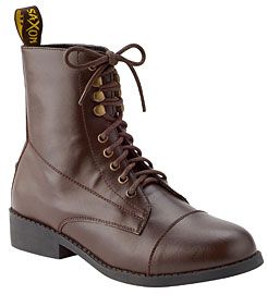 Saxon Equileather Ladies Lace-Up Paddock Boots