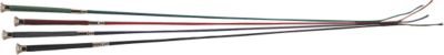 Roma Rubber Handle Silver Cap Dressage Whip