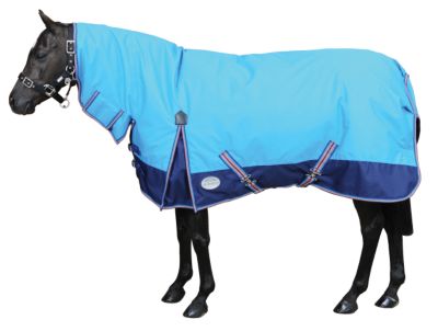 WeatherBeeta Bright Blue Pony Combo Mid Weight Turnout Blanket