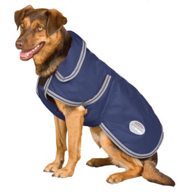 WeatherBeeta Landa Deluxe Dog Blanket<font color=#000080> - Size:  12  Color: Navy/Silver</font> Best Price