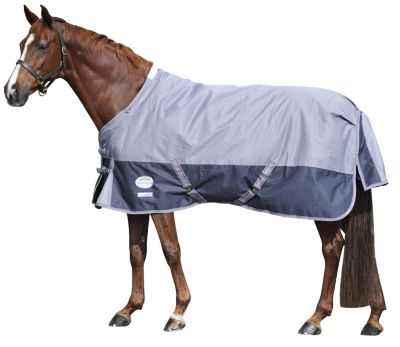 Weatherbeeta Landa Freestyle Lightweight Turnout Blanket<font color=#000080>- SIZE:  66  COLOR:  Navy/Silver</font> Best Price