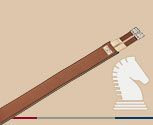 Classic Equine Straight Jump Girth with Elastic at One End