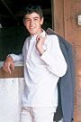 Teque Style Performer Mens Long Sleeve Stock Collar Show Shirt