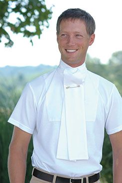 Teque Style Performer Mens Short Sleeve Stock Collar Show Shirt