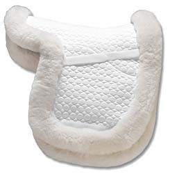 Mattes Dressage Contour Pad with Edge Trim and Bare Flaps