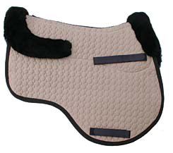 Mattes All Purpose Euro Fit Saddle Pad with Bare Flaps and Rear Trim