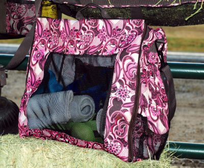 Classic Equine Patterned Horse Boot and Polo Wrap Tote