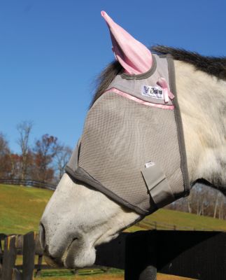 Cashel Pink Crusader Standard Fly Mask with Ears