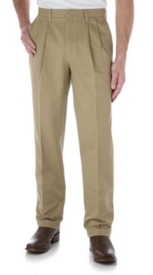 Wrangler Men's Riata Pleated Front Casual Pants Best Price