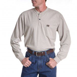 Riggs Workwear Mens Big and Tall Long Sleeve Henley Shirt Best Price