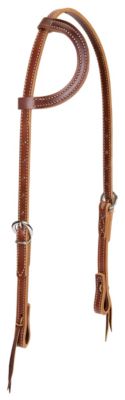 Weaver Deluxe Latigo Flat Sliding Ear Headstall