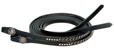 Weaver Back in Black Split Reins