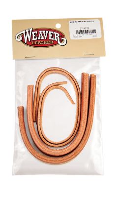 Weaver Water Tie Ends with Brown Latigo Ties