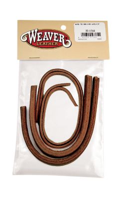Weaver Water Tie Ends with Burgundy Latigo Ties