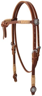 Weaver Knotted Browband Headstall with Conchos