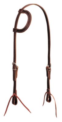Weaver Latigo Leather Flat Sliding Ear Headstal