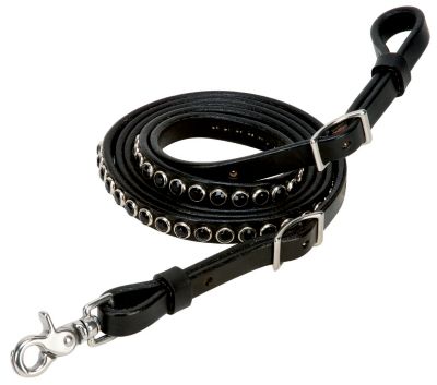 Weaver Back in Black Barrel Rein