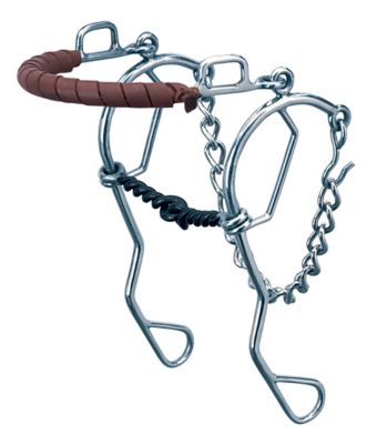 Weaver Sweet Iron Twisted Snaffle/ Hackamore Combo