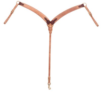 Weaver Contoured Harness Latigo Leather Breast Collar