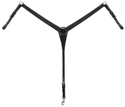 Weaver Bridle Leather Tapered Breast Collar with Floral Ring