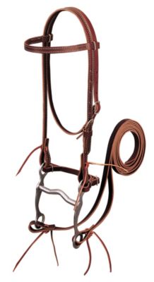 Weaver Latigo Leather Browband Bridle Set