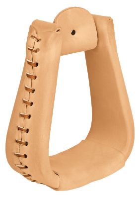 Weaver Natural Leather Covered Overshoe Roper Stirrup Best Price