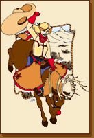 WYO-Horse  Buckin Bronco Holiday Card Set