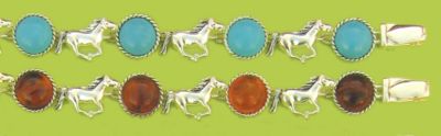 WYO-Horse Gem and Horse Concho Bracelet