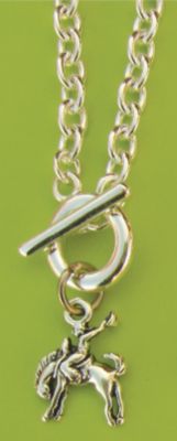 WYO-Horse Buckin Bronco Toggle Bracelet