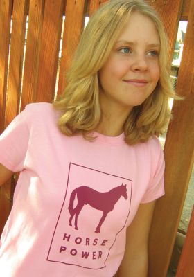 WYO-Horse Tween Horse Power Tee Shirt