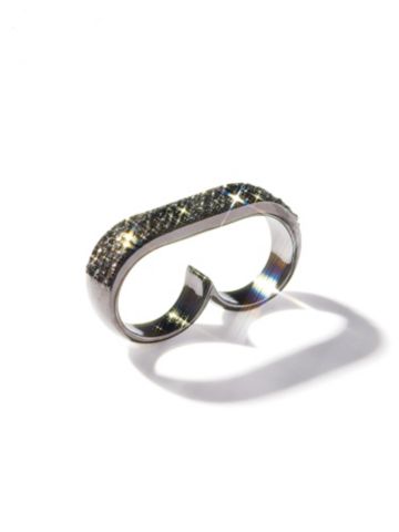 Charcoal Noir Double Ring