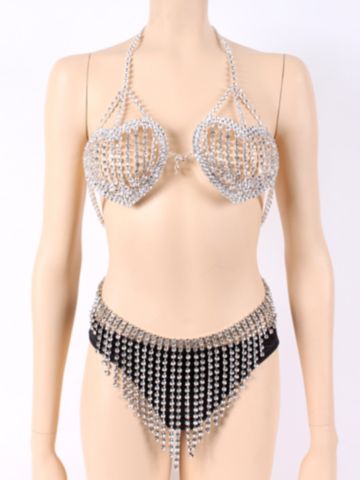 All Aglitter Rhinestone Skirt