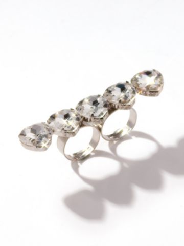 Buy Sparkle Heart Two-Finger Ring, see details about this Sexy Lingerie and more