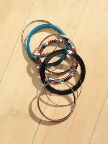 Six-Piece Beach Ball Bangle Set details, images and more