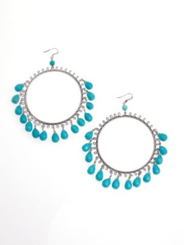 Buy Tears of Turquoise Circle Earrings, see details about this Sexy Lingerie and more