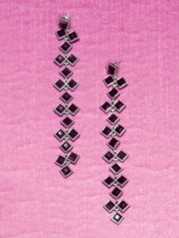 Black Diamond Drop Earring