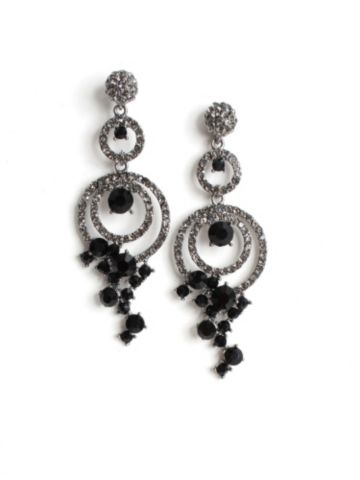 Rhinestone Hoop Earring 