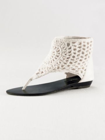 Buy Hippie Chic Crocheted Flat Sandal, see details about this Sexy Lingerie and more