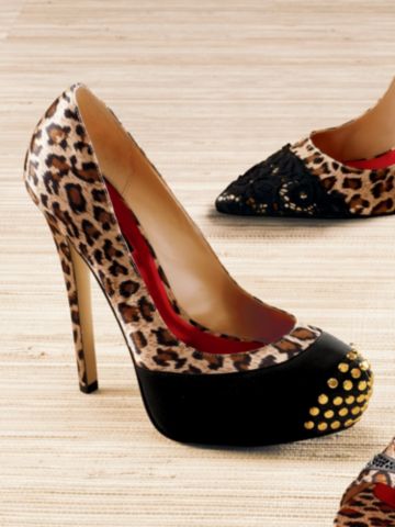 Buy Leopard Print Satin Pump, see details about this Sexy Lingerie and more