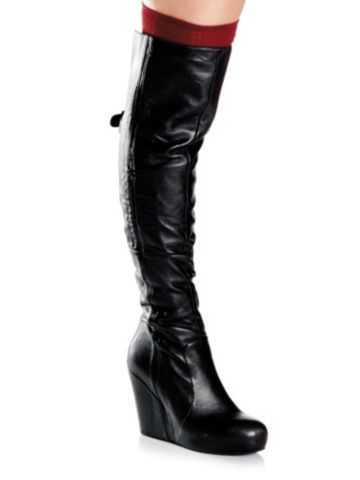 Over-the-Knee Wedge Platform Boot