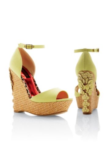 Emma Floral Wedge