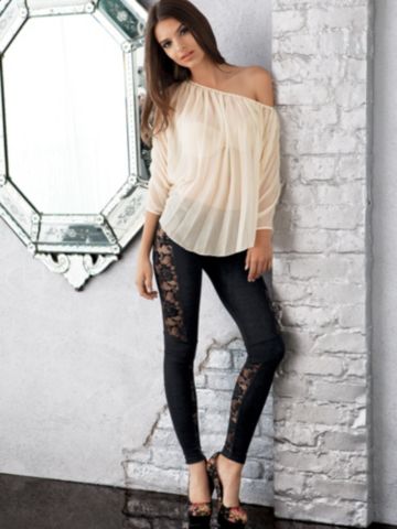 Buy Lace Accent Legging, see details about this Sexy Lingerie and more