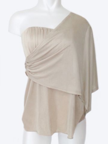 One-Shoulder Tier Blouse