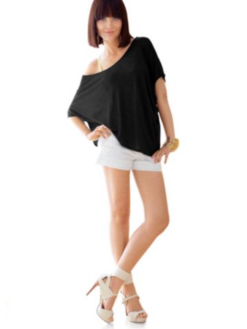 Asymmetric Slouchy Chic Top PLUS
