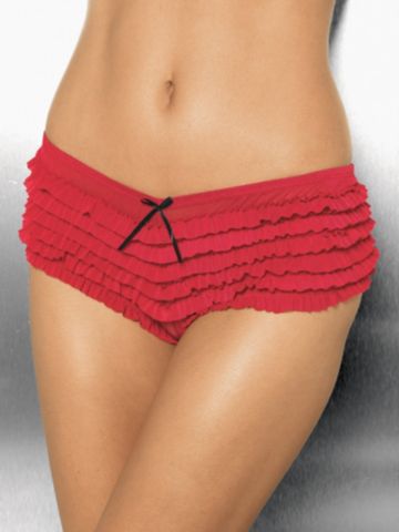 Buy Ruffled Mesh Crotchless Boyshort, see details about this Sexy Lingerie and more