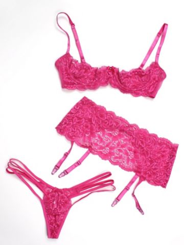 The Seduction&trade; Lace Garter Belt