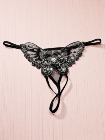 Butterfly Appliqu&eacute; G-String