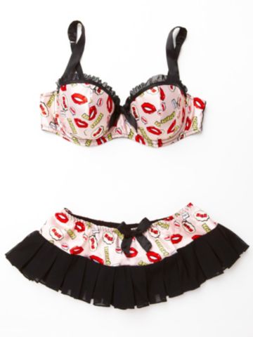 Comic Book Print Bra