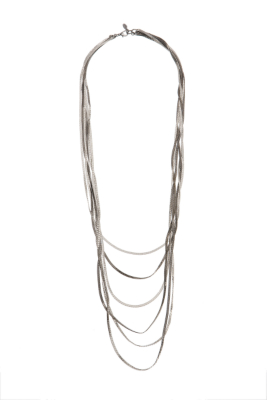 Six-Row Flat Chain Necklace